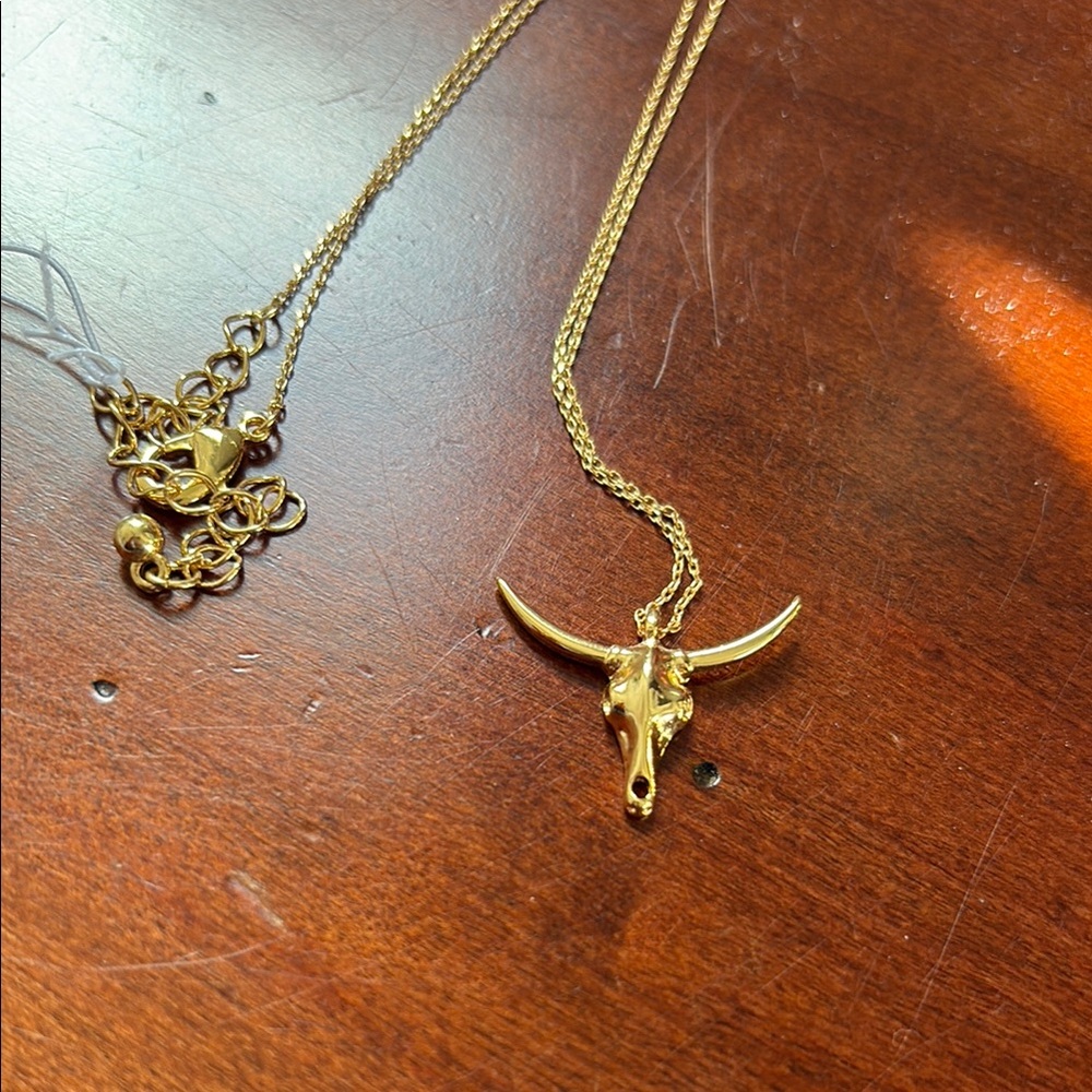 Uncommon James Gold Longhorn Pendant Necklace - Picture 4 of 4